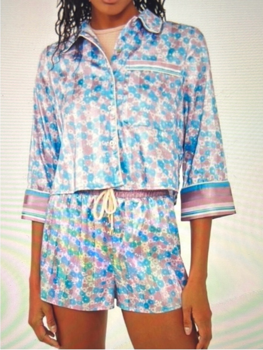 Free People Pillow Talk Pajama Set, NWT sz L